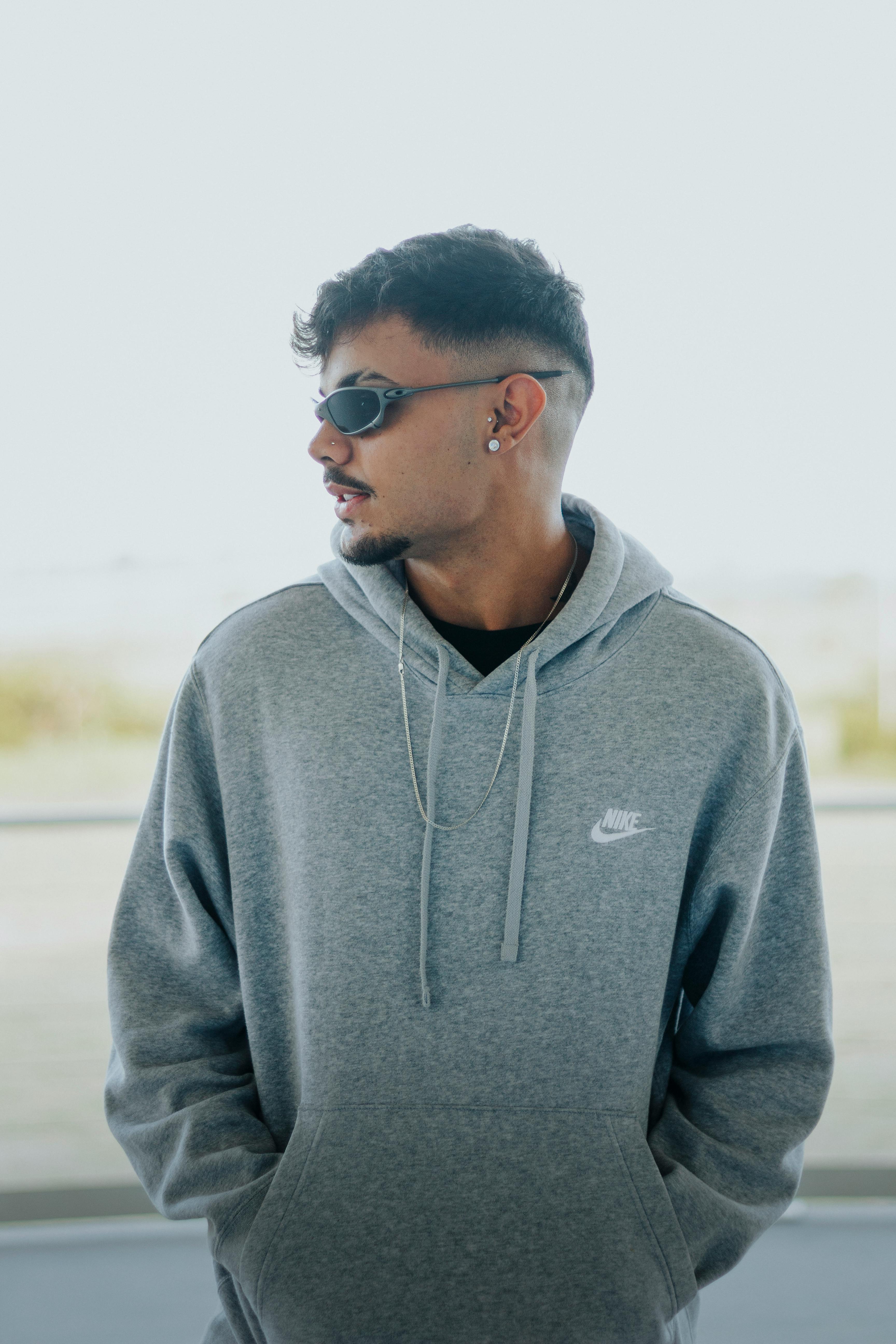 Minimalist Grey Hoodie